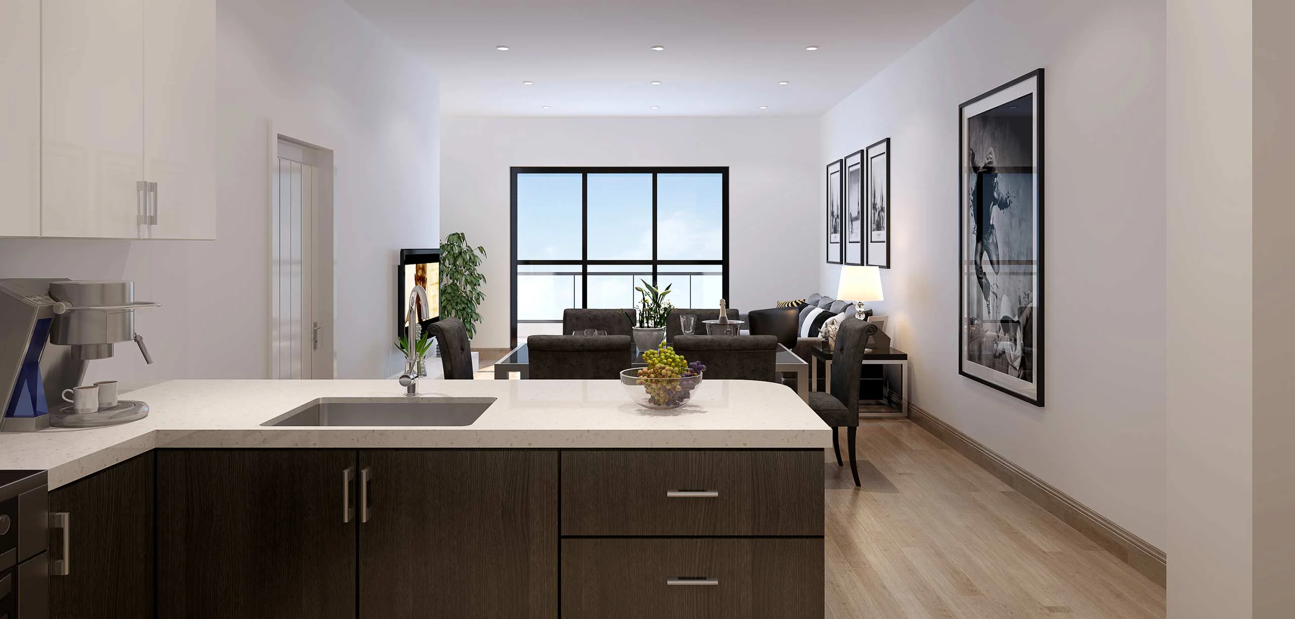 Forecaster 121 luxury condo interior marketing image