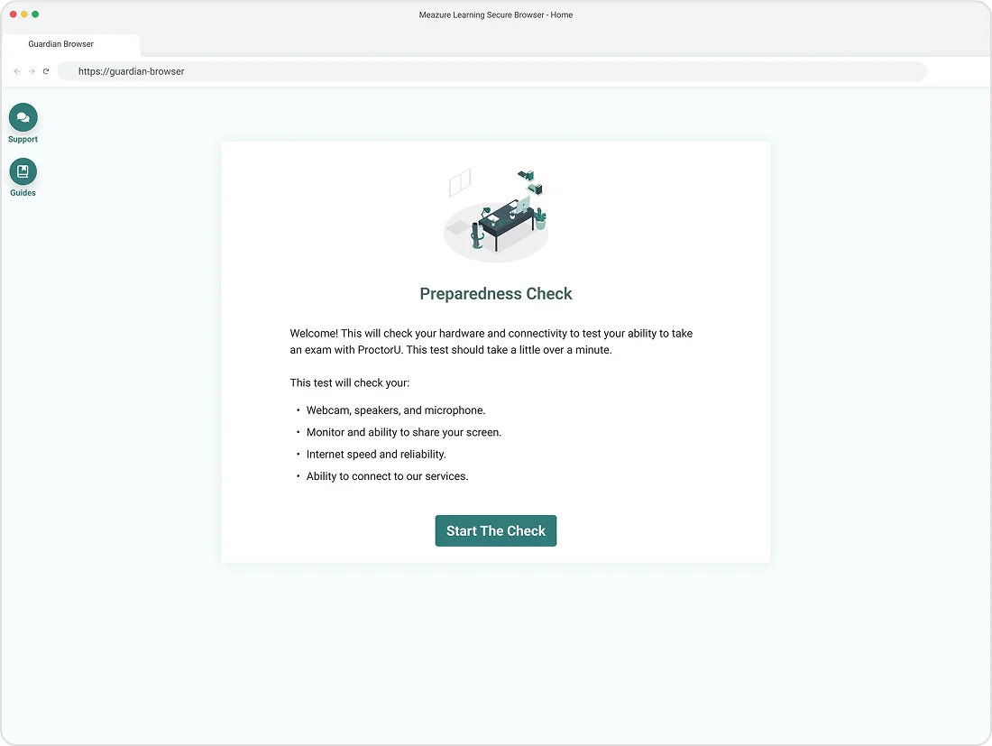 Guardian Preparedness Check benchmarking tips screen