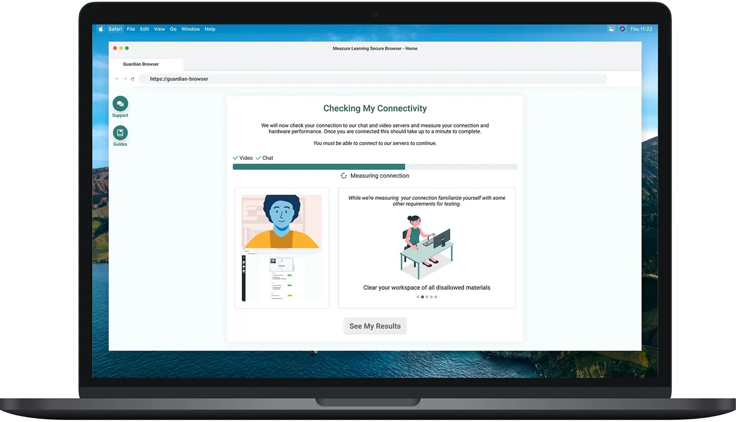 Guardian Preparedness Check shown on a laptop